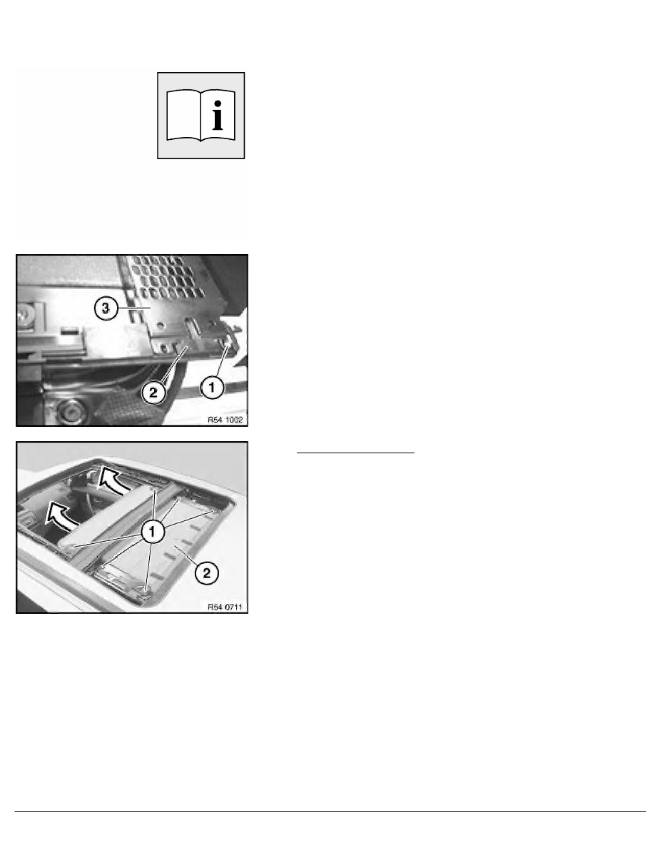 2 Repair Instructions > 54 Slide-tilt Sunroof And Convertible Top (OFFRD) > 13 Electrical Sun Roof Components > 7 RA Removing And Installing_replacing Both ...