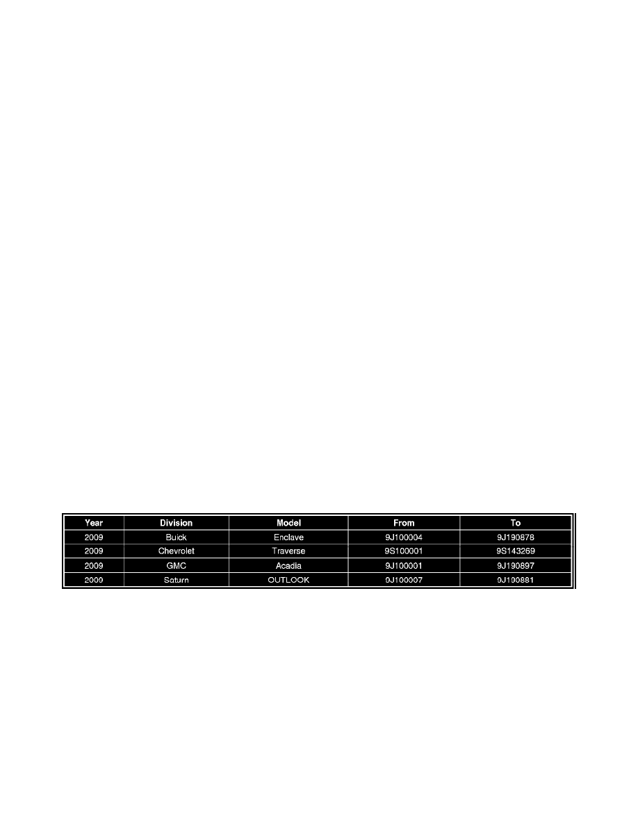 Buick Service and Repair Manuals > Enclave AWD V63.6L (2009