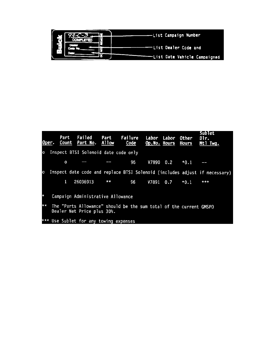 Buick Service and Repair Manuals > Park Avenue V6231 3.8L VIN