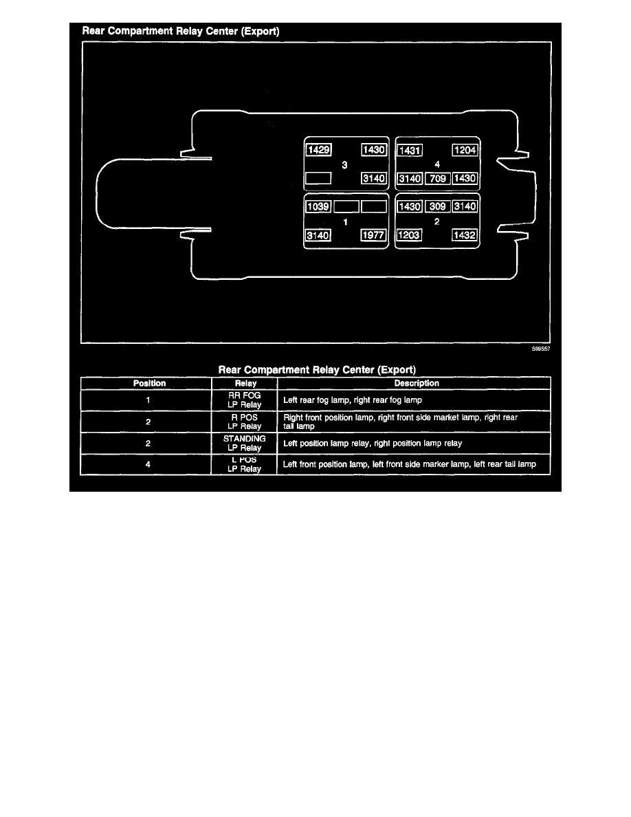 Cadillac Service and Repair Manuals > DeVille DTS V84.6L VIN 9 (2002) > Relays and