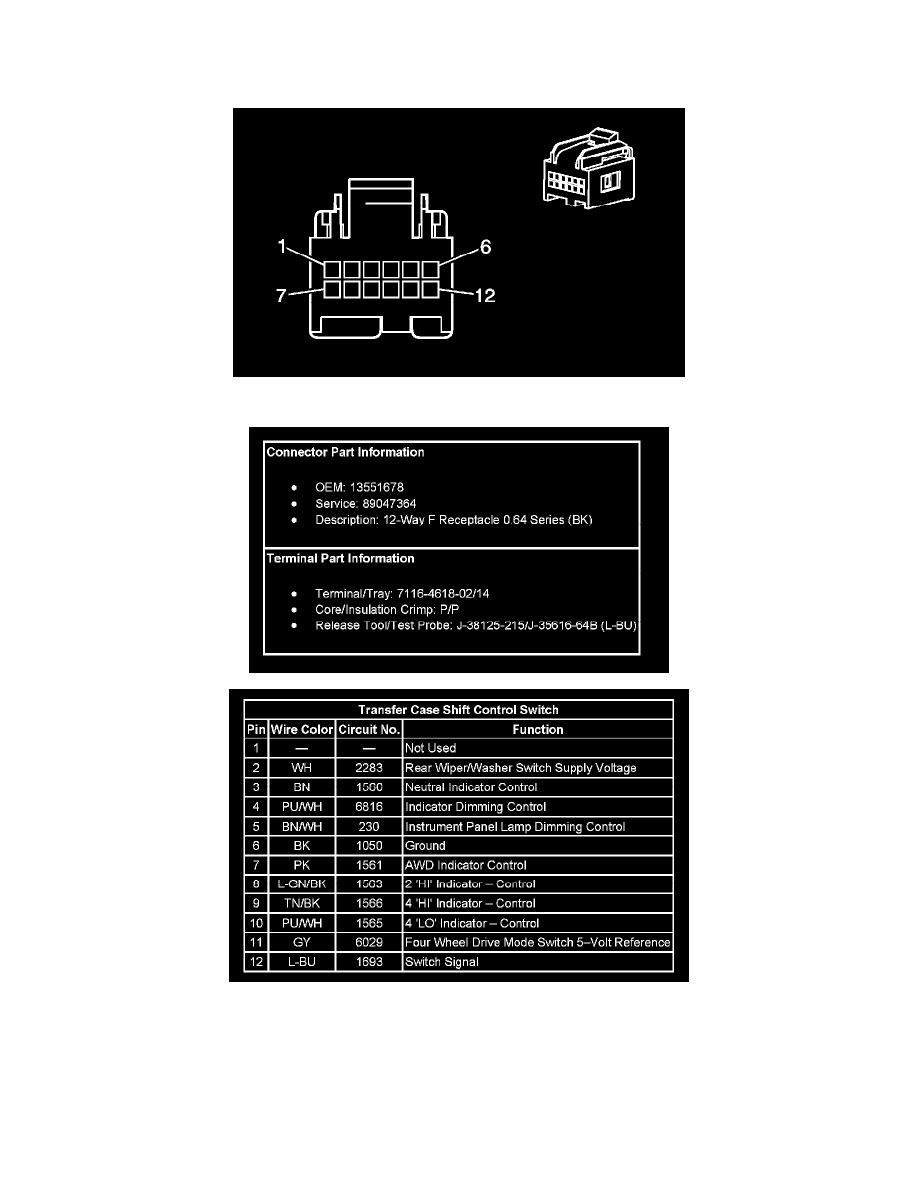 Chevrolet Service and Repair Manuals > Avalanche 1500 4WD V85