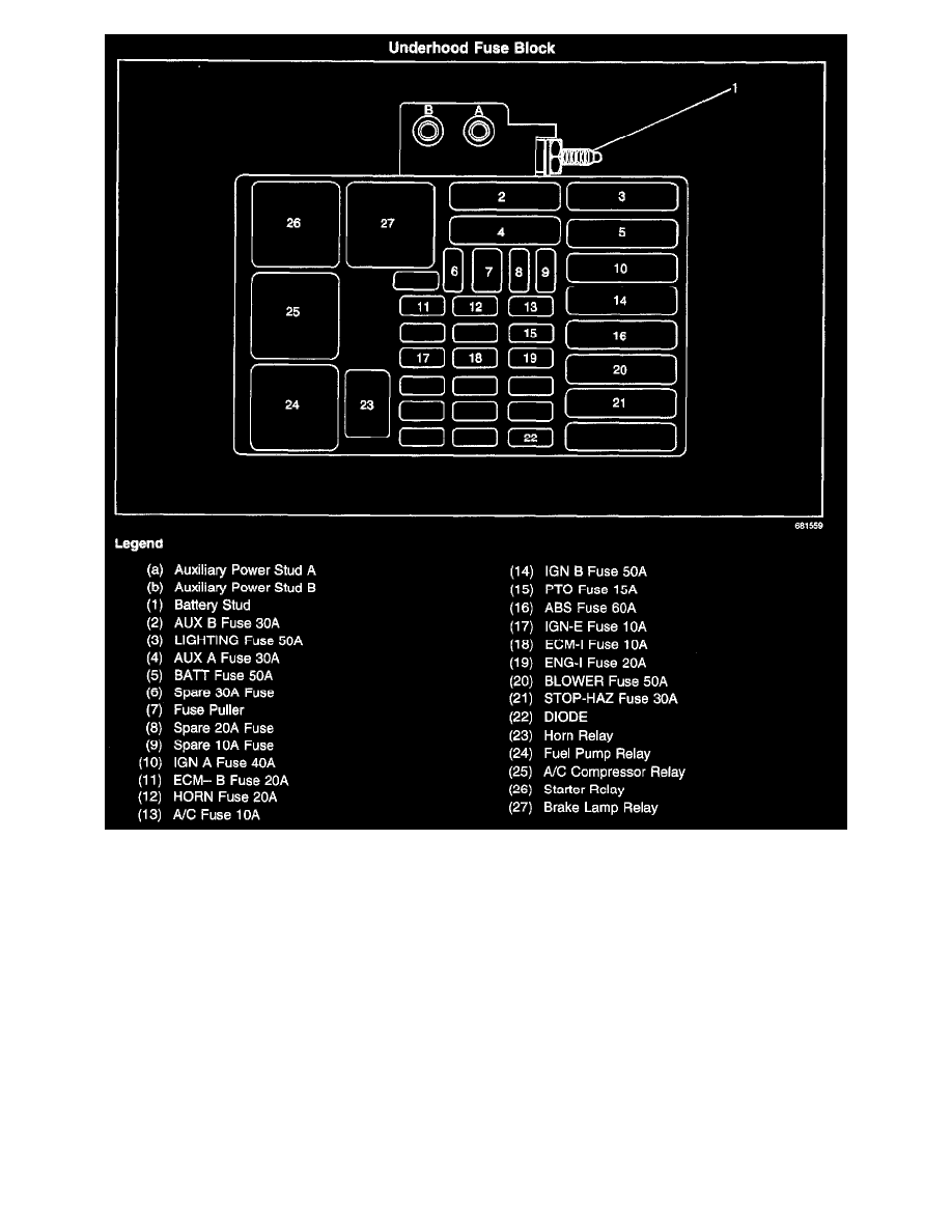 Chevrolet Workshop Manuals > C 3500 HD Truck 2WD V8-8.1L VIN G (2002