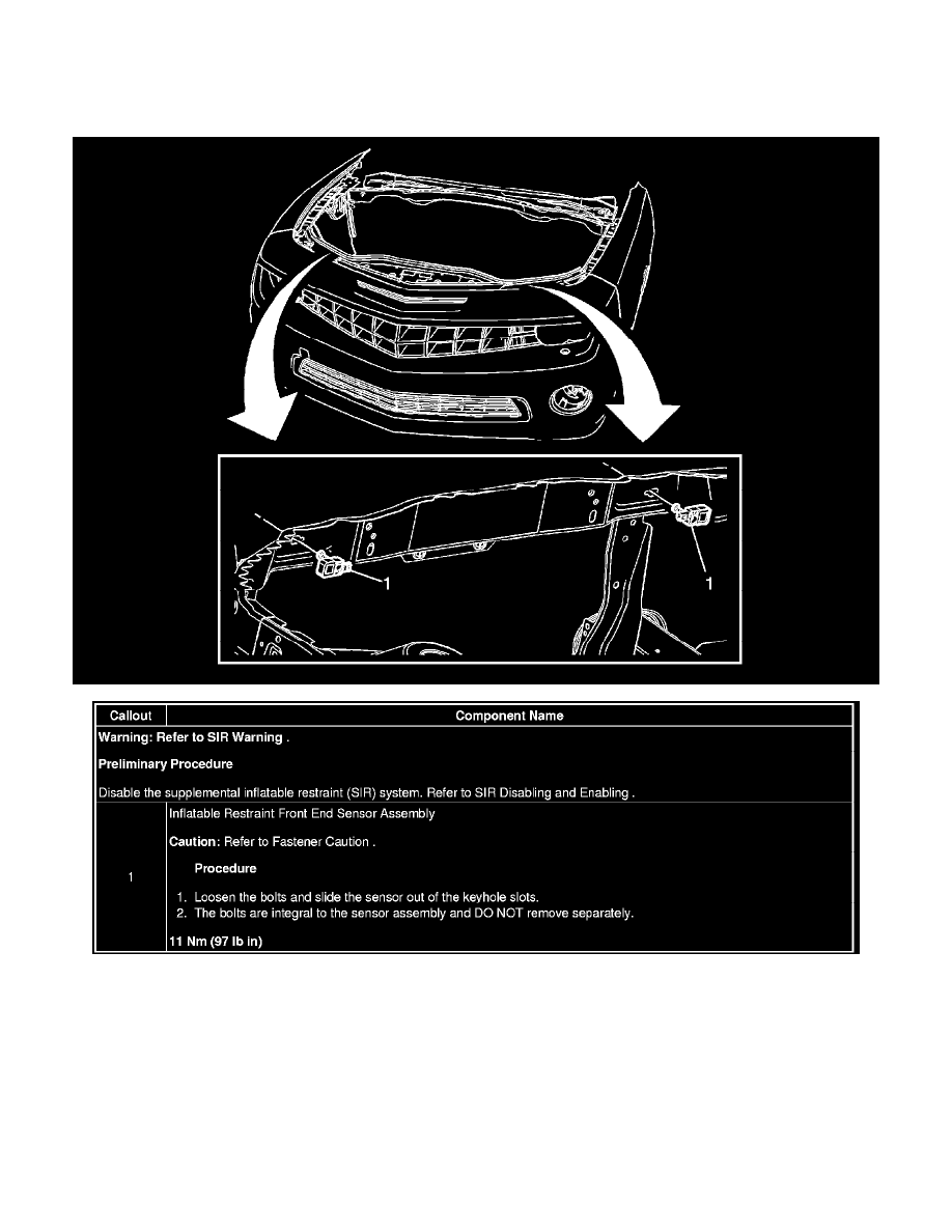 Sensor Camaro Chevrolet Workshop Service and Repair Manuals > Camaro V8-6.2L (2010 ...