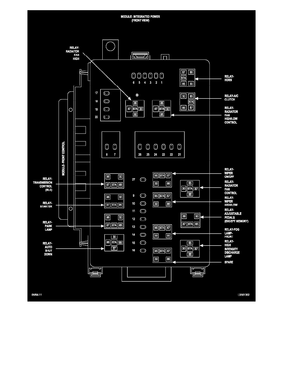 Chrysler Service and Repair Manuals > 300 V63.5L VIN G (2005