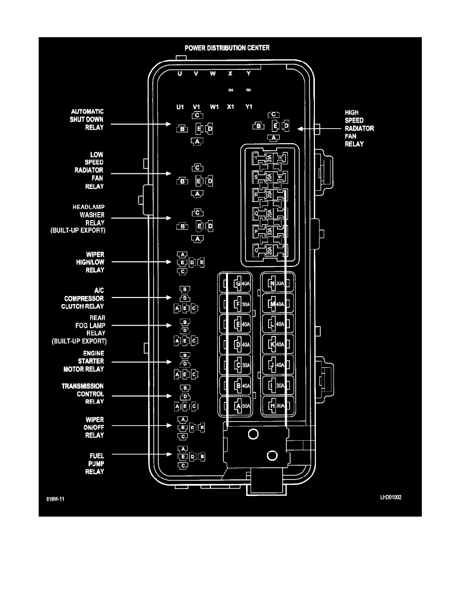 Chrysler Service and Repair Manuals > Concorde V62.7L VIN V
