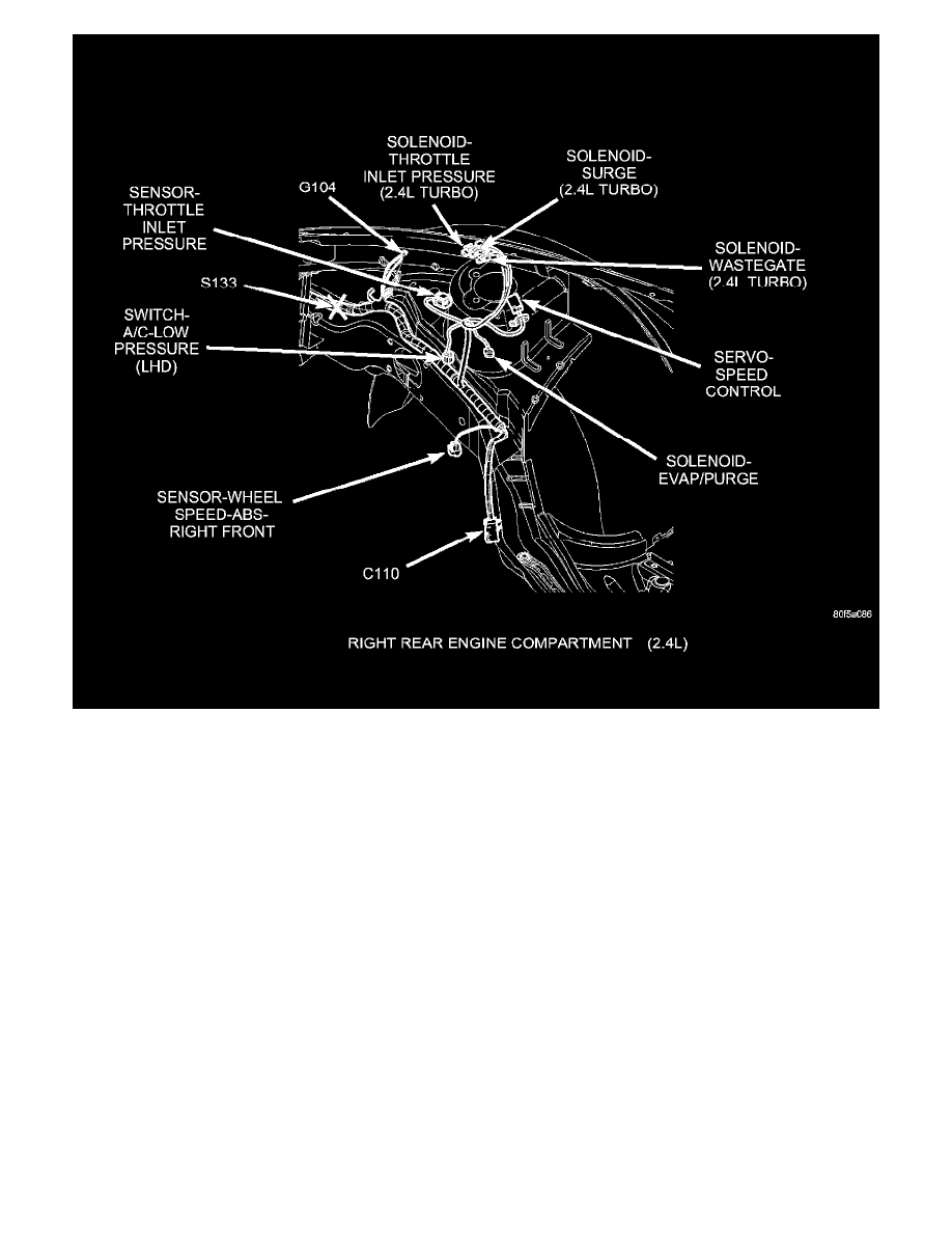 Powertrain Management > Fuel Delivery and Air Induction > Turbocharger > Wastegate Solenoid > Component Information > Locations