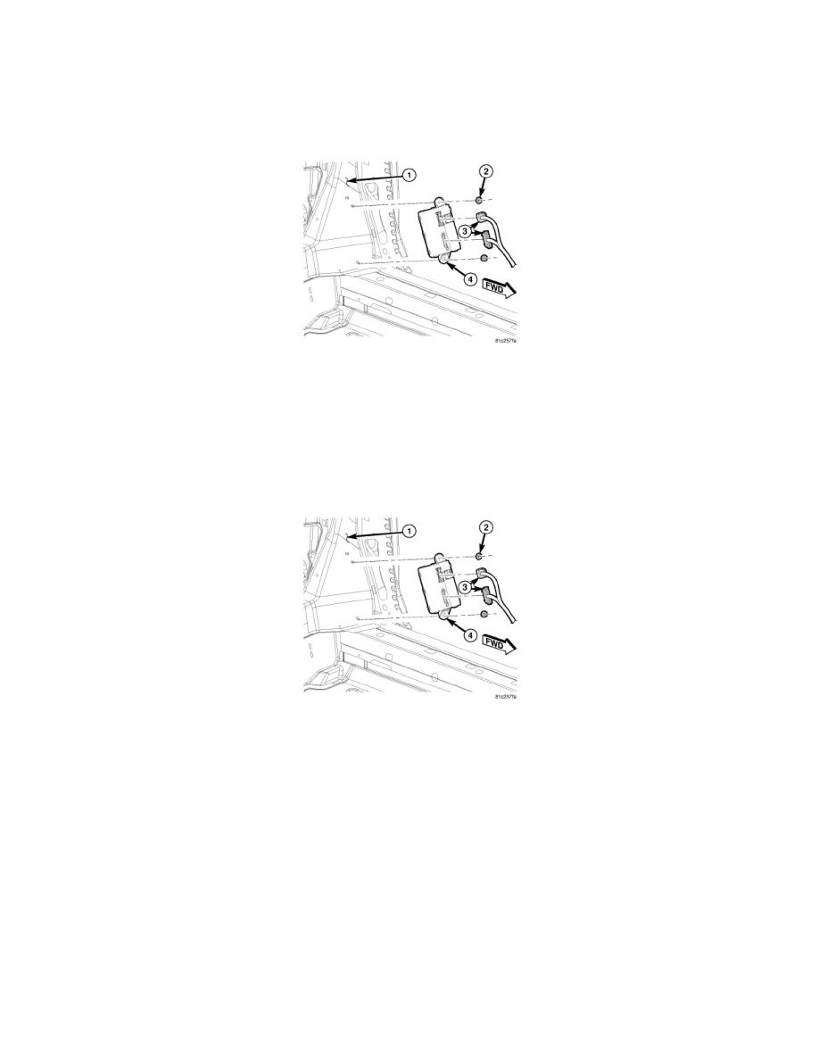 Chrysler Work Manuals Sebring Convertible L4 2 4l 2008 Relayodules Body And Frame Convertible Top Control Module Component Information Service Repair Folding