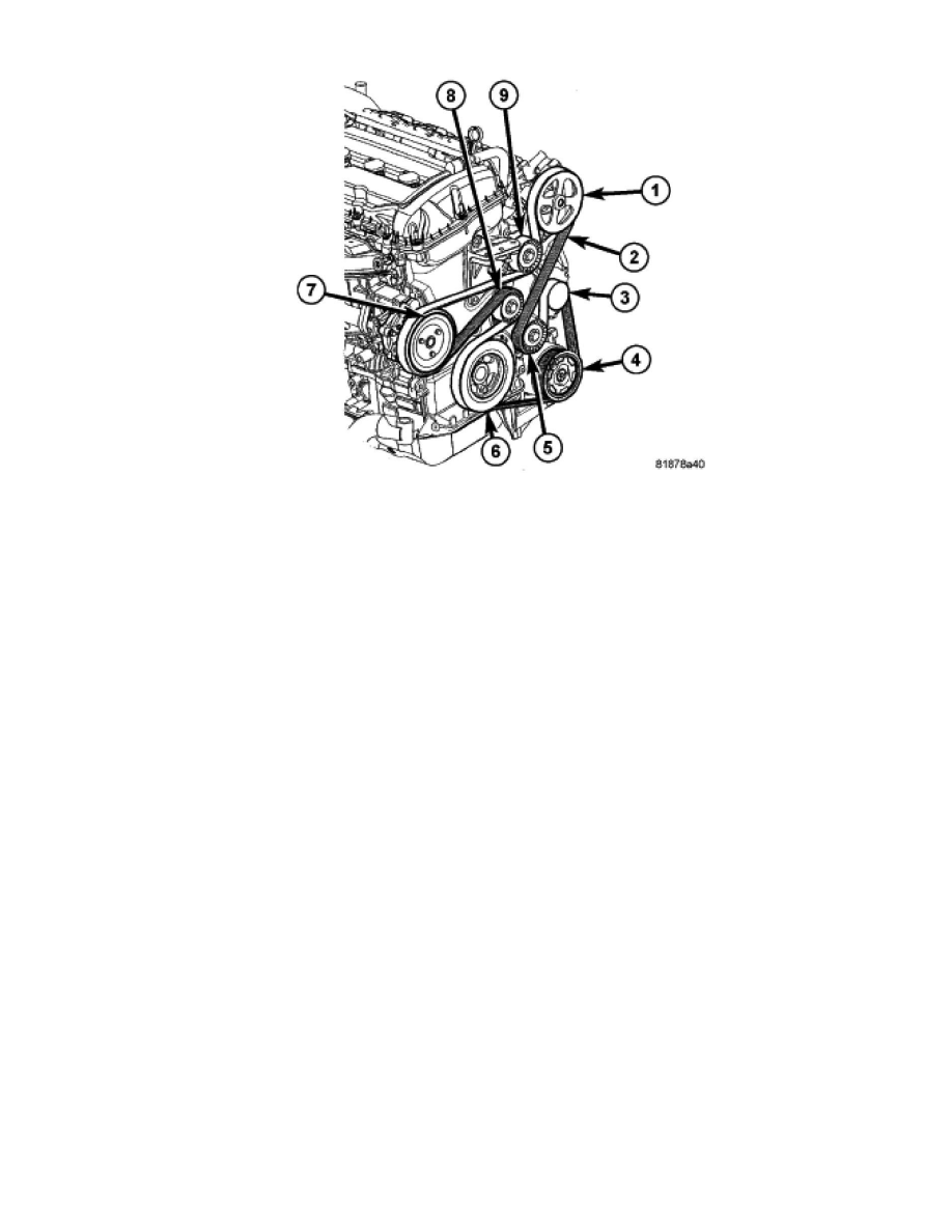Engine, Cooling and Exhaust > Engine > Drive Belts, Mounts, Brackets and Accessories > Drive Belt > Component Information > Diagrams