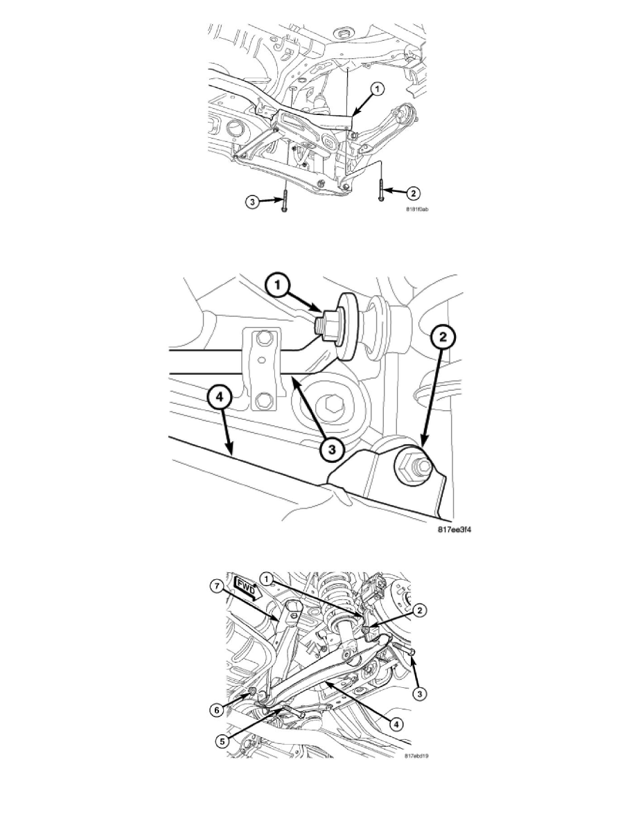 Body and Frame > Frame > Cross-Member > Rear Cross-Member > System  Information > Service and Repair > Removal > Page 9056