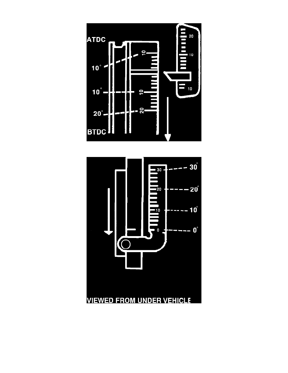 Engine, Cooling and Exhaust > Engine > Tune-up and Engine Performance Checks > Ignition Timing > Timing Marks and Indicators > System Information > Diagrams