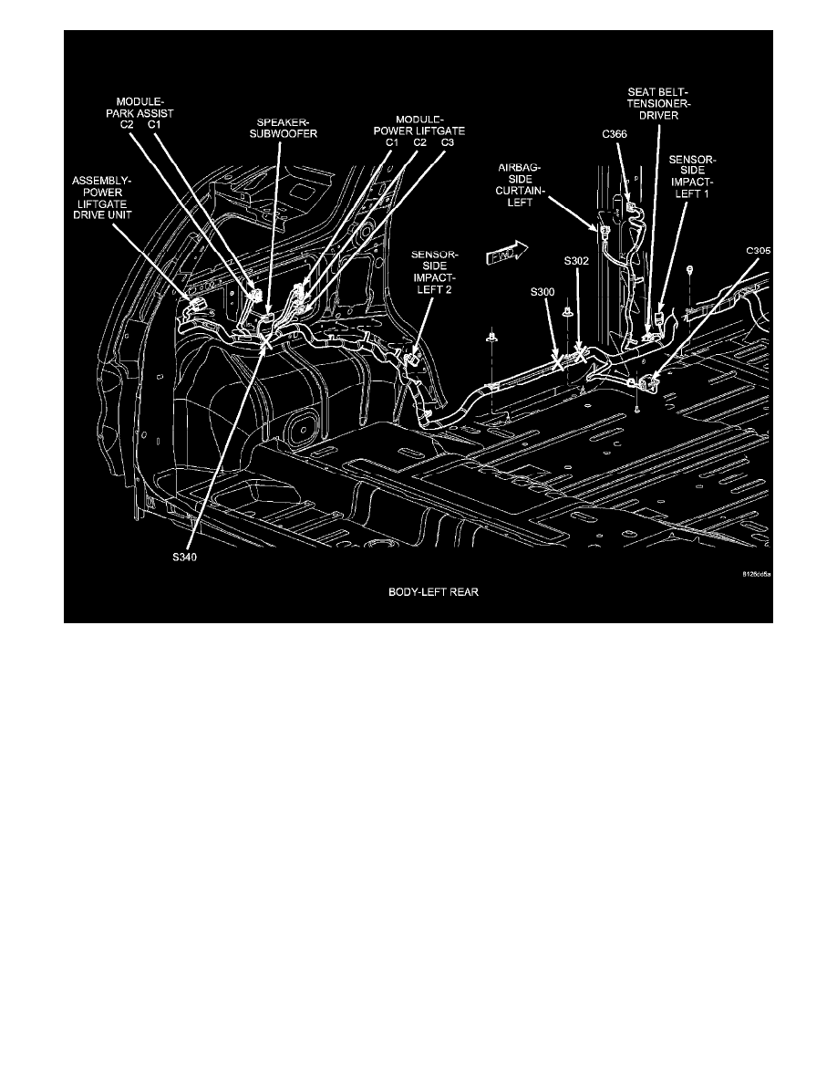 Dodge Manuals > Durango 2WD V85.7L Hybrid (2009) > Restraint