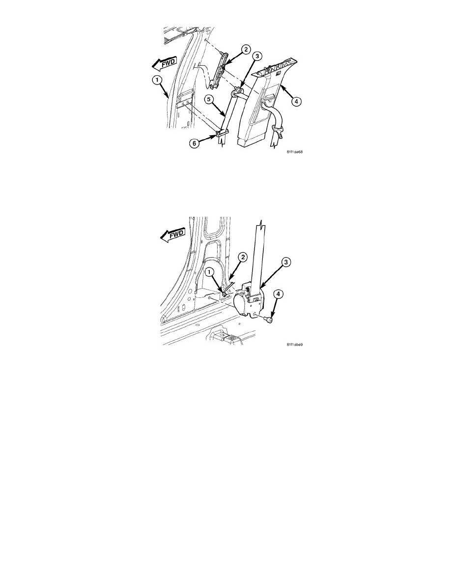 Restraint Systems > Seat Belt Systems > Seat Belt Retractor > Component Information > Service and Repair > Seat Belt Retractor - Removal > Page 7699