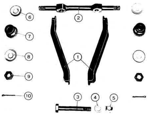 Swinging arm components