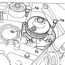 WATER PUMP - R + R WITH TIMING BELT(S) REMOVED