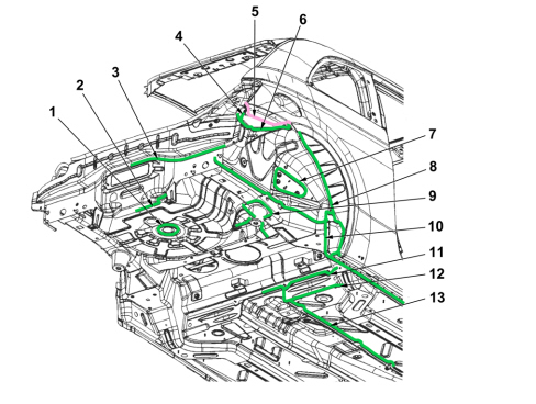 SEALANT APPLICATION DIAGRAMS