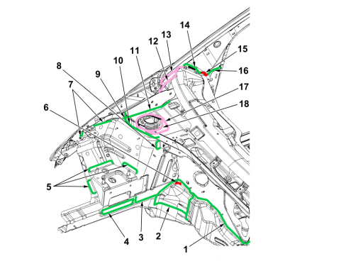 SEALANT APPLICATION DIAGRAMS