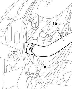 UPPER RADIATOR COOLANT INLET HOSE - R.R.