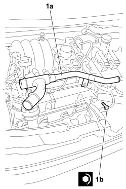 WATER PUMP RIGID COOLANT INLET PIPE - R.R.