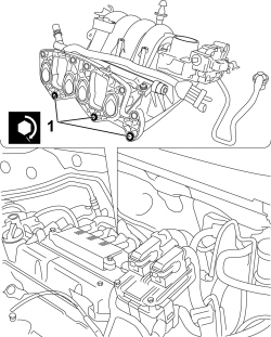 INLET MANIFOLD - R + R AND REPLACE SEAL