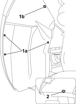 LEFT FRONT WHEEL ARCH LINER - R.R.