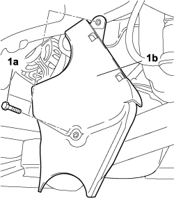 TIMING SYSTEM FRONT PROTECTIVE COVER (LOWER PART) - R.R.