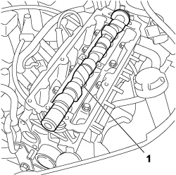 OVERHEAD CAMSHAFT IN CYLINDER HEAD - R.R ON VEHICLE