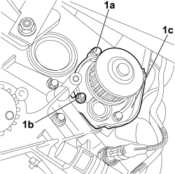 WATER PUMP - R + R WITH TIMING BELT(S) REMOVED