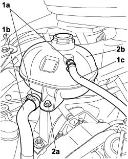 ENGINE COOLANT SUPPLY RESERVOIR - R.R.