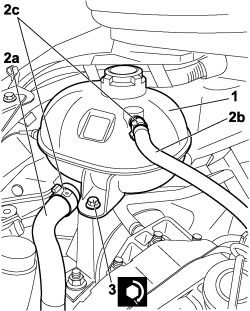 ENGINE COOLANT SUPPLY RESERVOIR - R.R.