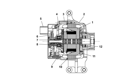 ALTERNATOR AND COMPONENTS