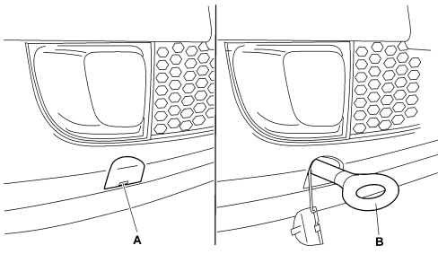 VEHICLE TOWING POINTS
