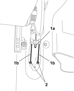 HANDBRAKE CONTROL CABLE (ONE), LEFT OR RIGHT - R.R.