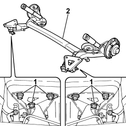 REAR SUSPENSION AXLE - R+R INCLUDES BLEEDING