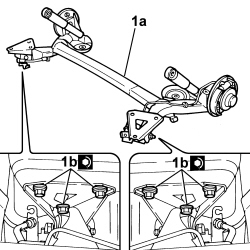 REAR SUSPENSION AXLE - R+R INCLUDES BLEEDING