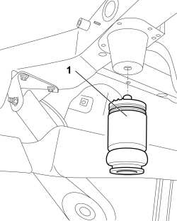 REAR SUSPENSION END BUFFER - REPLACE