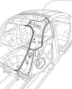 R.R. REAR PILLAR