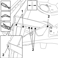 R.R. REAR WING LOWER FRAME