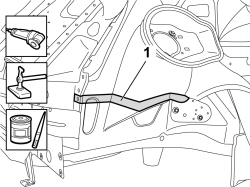 R.R. REAR WING LOWER FRAME