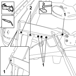R.R. REAR WING LOWER FRAME