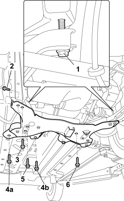 FRONT SUSPENSION CROSSMEMBER - R.R