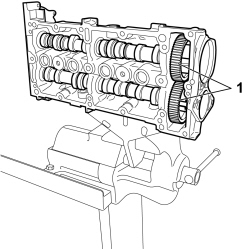 CAMSHAFT GEAR - R.R. WITH SHAFT ASSEMBLY REMOVED