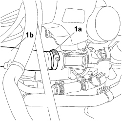 UPPER RADIATOR COOLANT INLET HOSE - R.R.