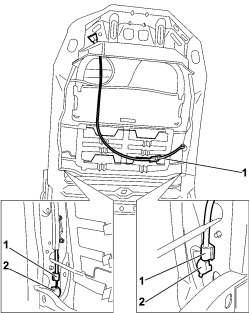BACKREST FOLDING CONTROL CABLE/ROD - R.R.
