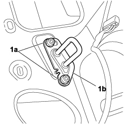 REAR SEAT BACKREST STRIKER - R.R.