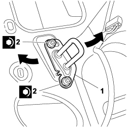 REAR SEAT BACKREST STRIKER - R.R.