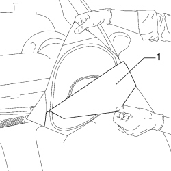 ADHESIVE STRIPE ON BONNET LID - R.R.