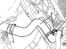 RADIATOR COOLANT OUTLET HOSE - R.R.