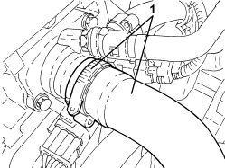 UPPER RADIATOR COOLANT INLET HOSE - R.R.