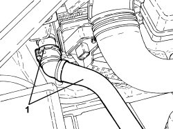 UPPER RADIATOR COOLANT INLET HOSE - R.R.