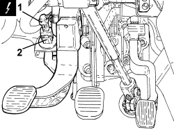 SWITCH ON CLUTCH PEDAL - R.R (PETROL ENGINES)